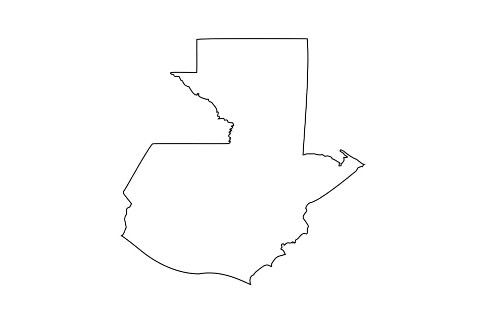 Guatemala outline map preview