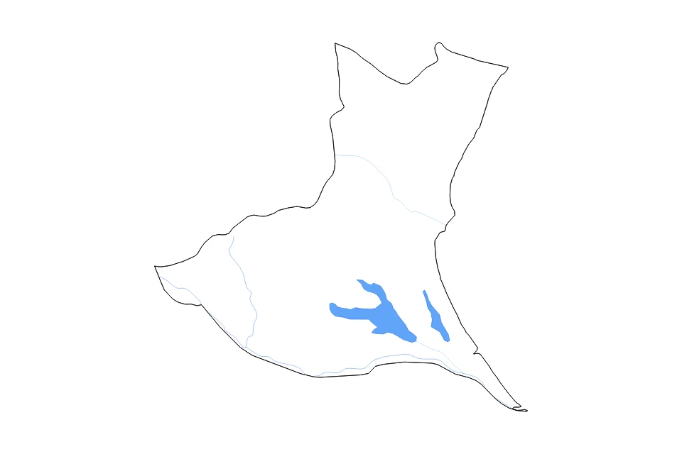 Mapa de Ibaraki de tipo contorno, lagos y ríos para Asia, con contorno, lagos y ríos con elementos de agua como Kasumiga-ura y Kita-ura.