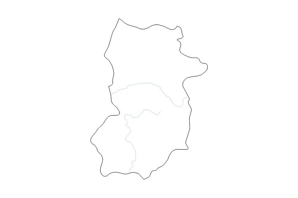 Mapa de Nara de tipo contorno y ríos para Asia, con contorno y ríos con límites limpios.