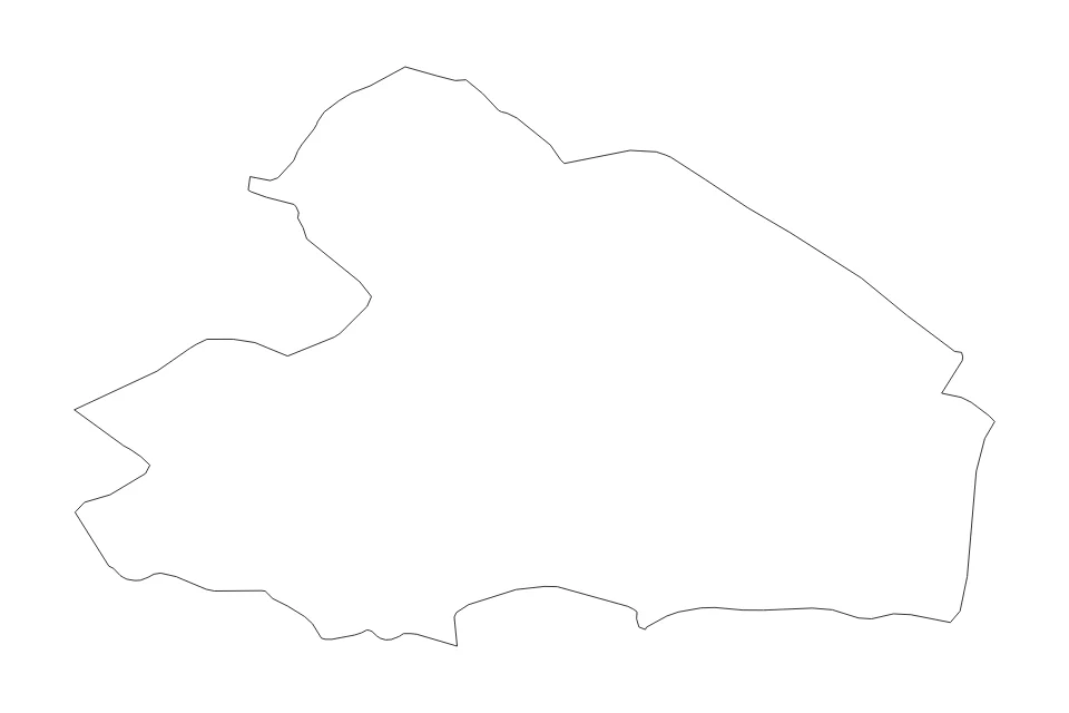 Mapa de Drenthe de tipo contorno para Europa, con contorno con límites limpios.