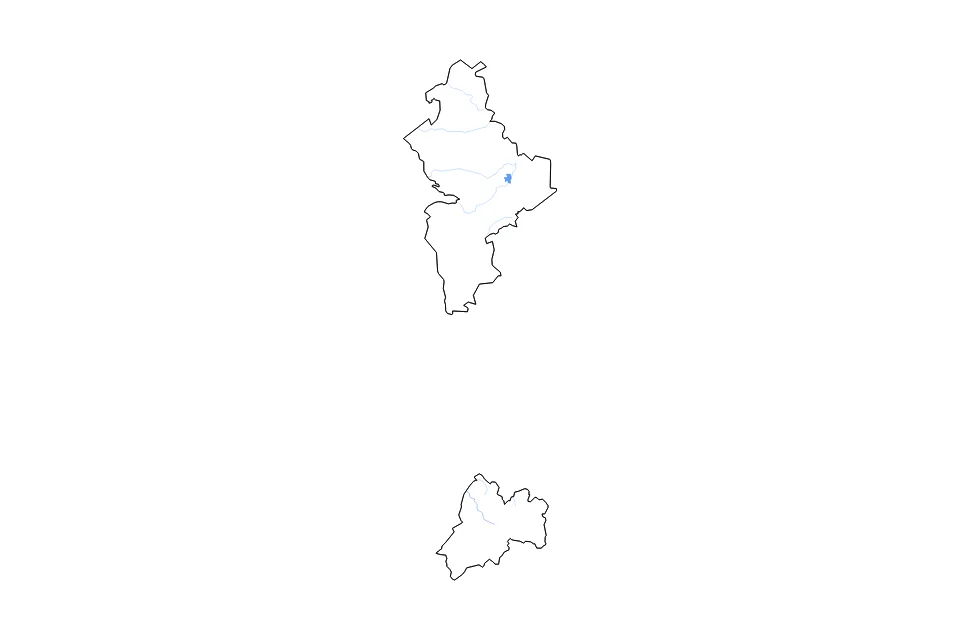 Mapa de Nuevo Leon de tipo contorno, lagos y ríos para América del Norte, con contorno, lagos y ríos con elementos de agua como Presa Cuchillo Solidaridad.