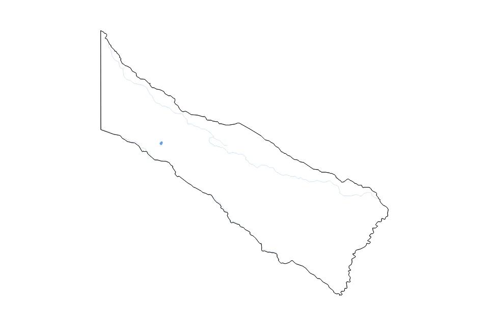 Mapa de Formosa de tipo contorno, lagos y ríos para América del Sur, con contorno, lagos y ríos con elementos de agua como Laguna Yema.