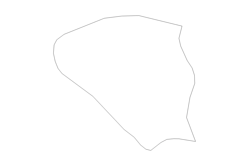 Carte de Chandigarh de type contour pour Asie, montrant contour avec des limites nettes.
