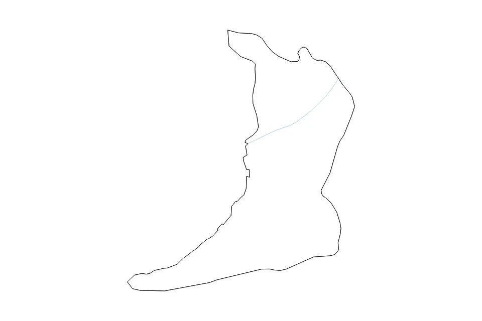 Mapa de Osaka de tipo contorno y ríos para Asia, con contorno y ríos con límites limpios.