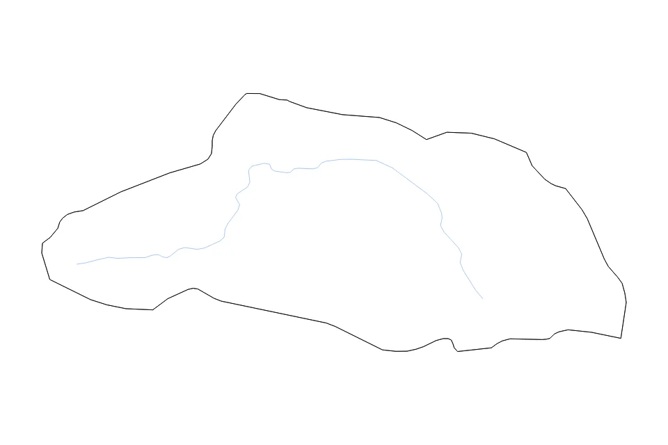 Mapa de Saitama de tipo contorno y ríos para Asia, con contorno y ríos con límites limpios.
