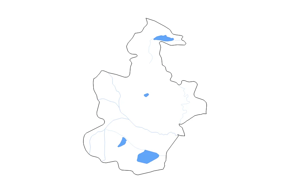 Mapa de Tianjin de tipo contorno, lagos y ríos para Asia, con contorno, lagos y ríos con elementos de agua como Beidagang Shuiku, Yuqiao Shuiku, y Tuanpowa Shuiku.