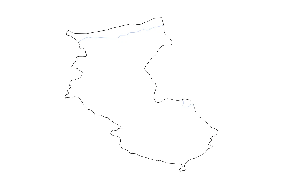 Carte de Wakayama de type contour et rivières pour Asie, montrant contour et rivières avec des limites nettes.