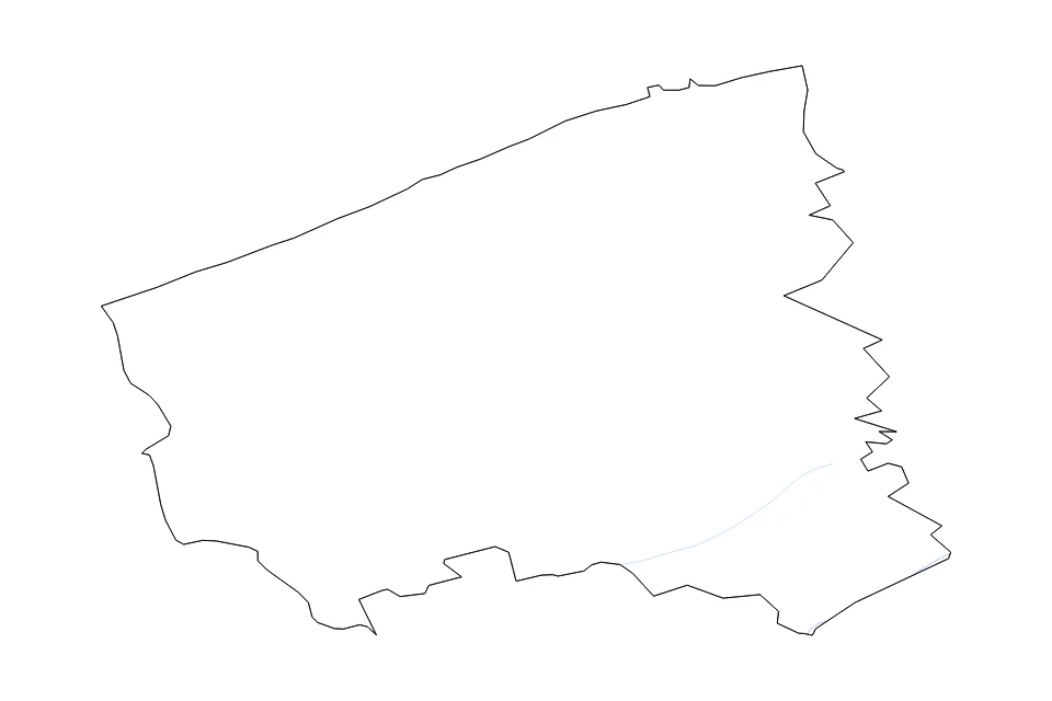 Carte de Flanders de type contour et rivières pour Europe, montrant contour et rivières avec des limites nettes.