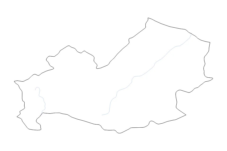 Carte de Molise de type contour et rivières pour Europe, montrant contour et rivières avec des limites nettes.