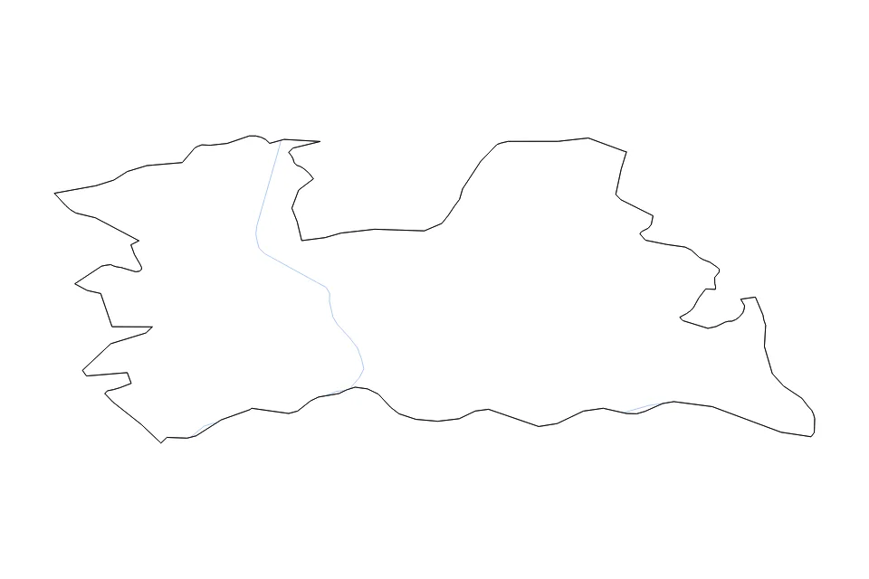 Mapa de Utrecht de tipo contorno y ríos para Europa, con contorno y ríos con límites limpios.