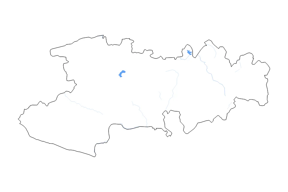 Mapa de Michoacan de tipo contorno, lagos y ríos para América del Norte, con contorno, lagos y ríos con elementos de agua como Lago de Pátzcuaro y Presa Tepuxtepec.