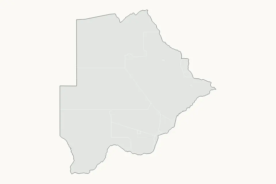 Vista previa del mapa Destacado de Botswana