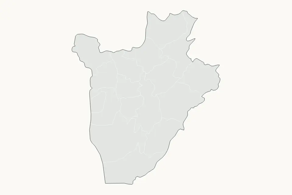 Vista previa del mapa Destacado de Burundi