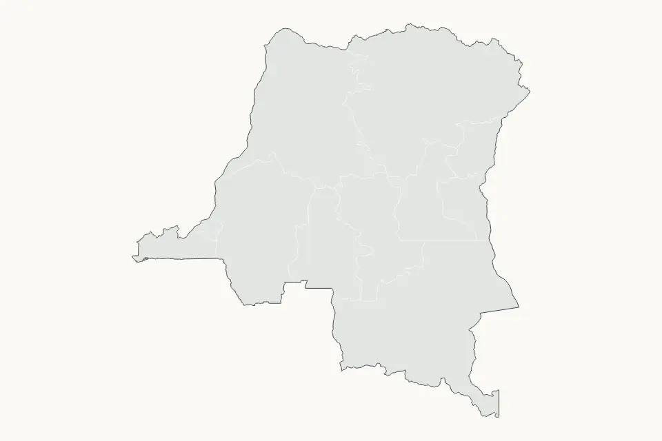Vista previa del mapa Destacado de Democratic Republic of the Congo
