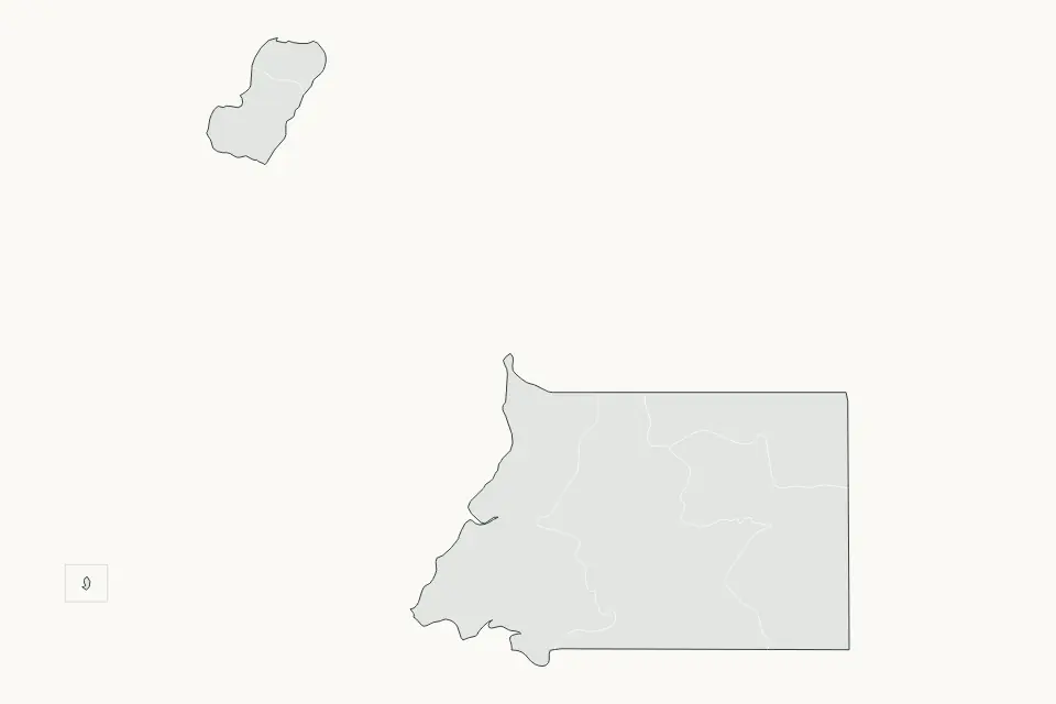 Vista previa del mapa Destacado de Equatorial Guinea