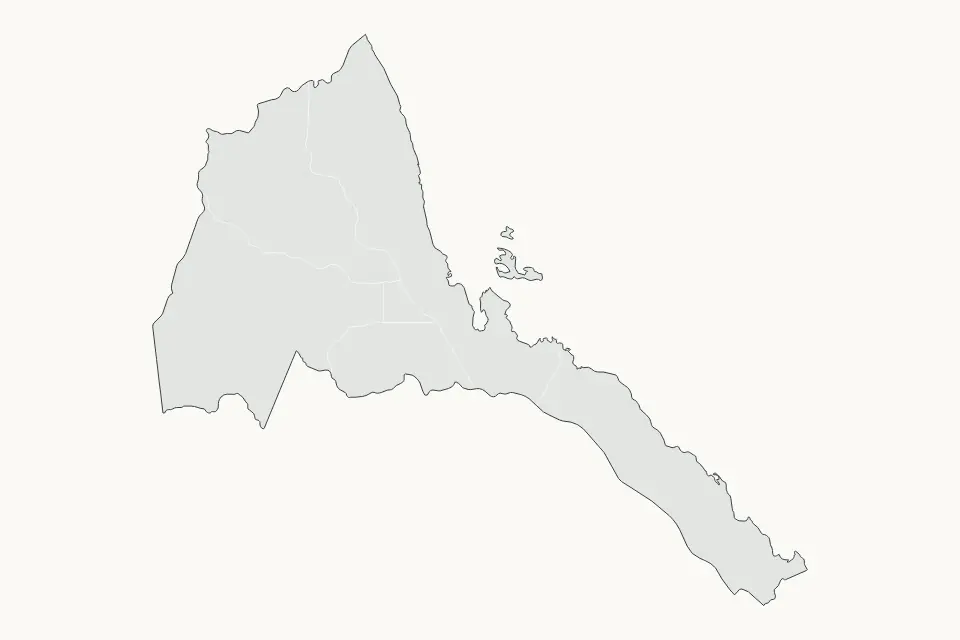 Vista previa del mapa Destacado de Eritrea