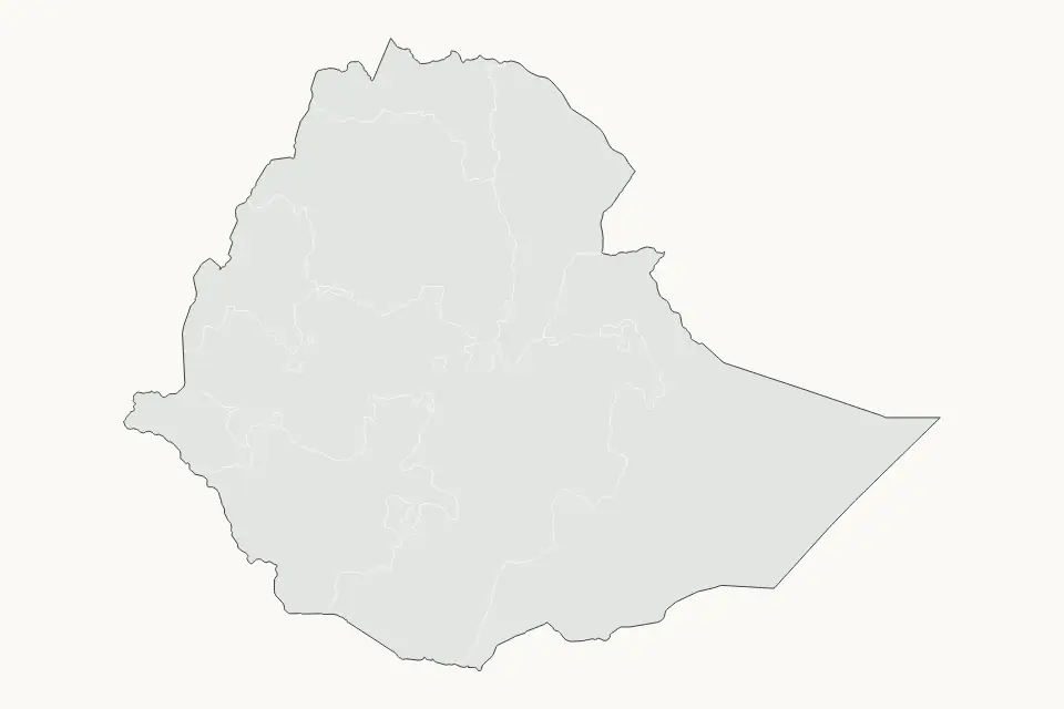 Vista previa del mapa Destacado de Ethiopia