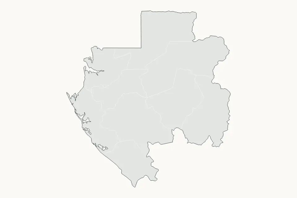 Vista previa del mapa Destacado de Gabon