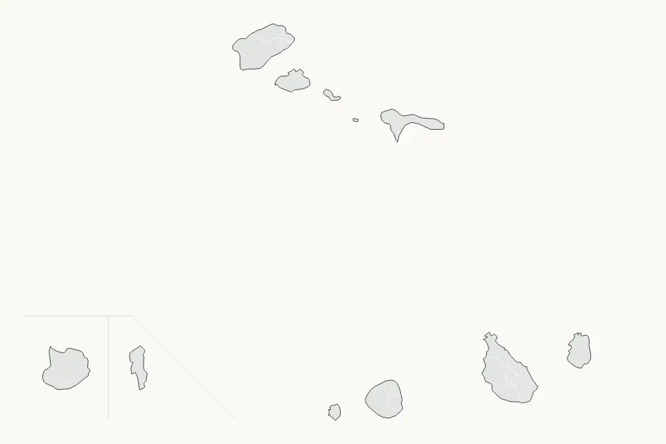 Republic of Cabo Verde Highlight map preview