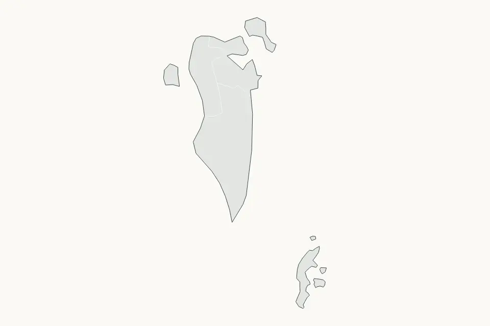 Vista previa del mapa Destacado de Bahrain
