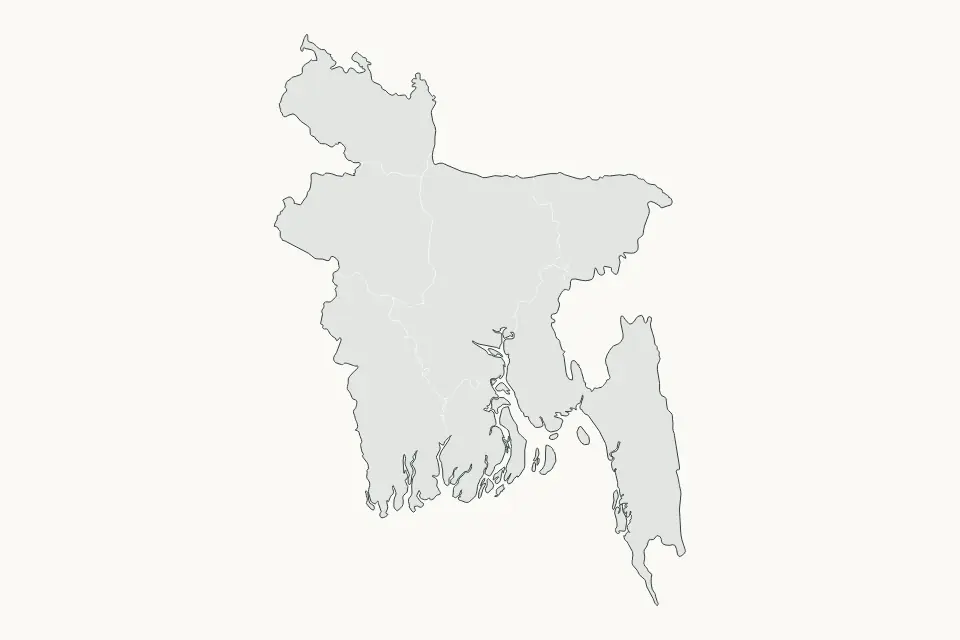 Vista previa del mapa Destacado de Bangladesh