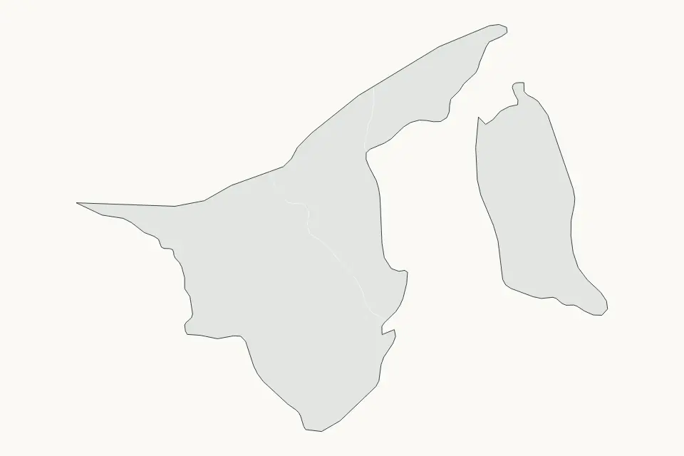 Vista previa del mapa Destacado de Brunei Darussalam