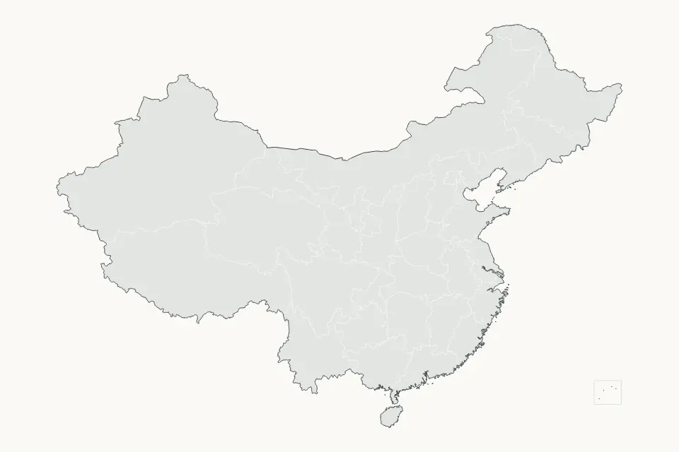 Vista previa del mapa Destacado de China