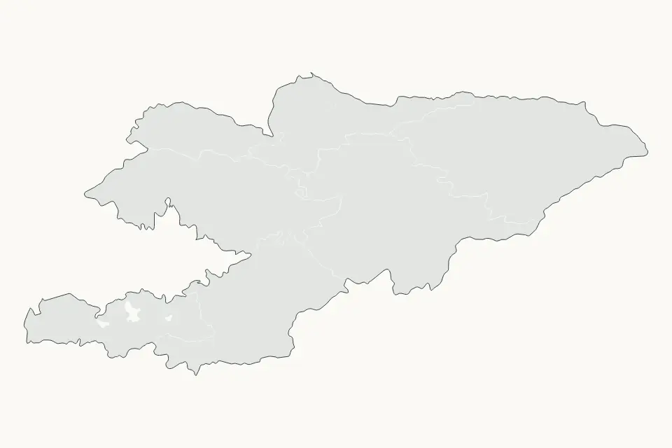 Kyrgyzstan Highlight map preview