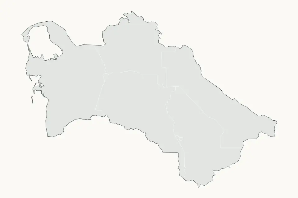 Turkmenistan Highlight map preview