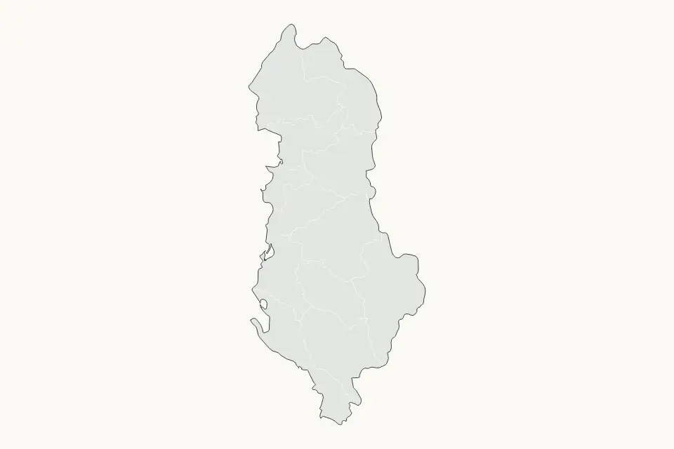 Vista previa del mapa Destacado de Albania