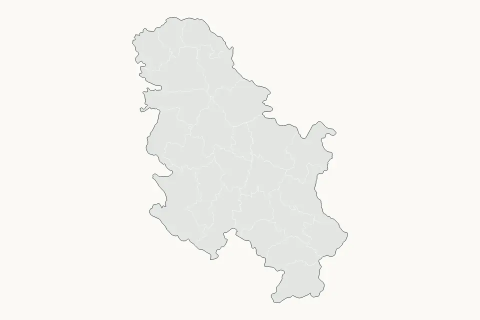 Serbia Highlight map preview