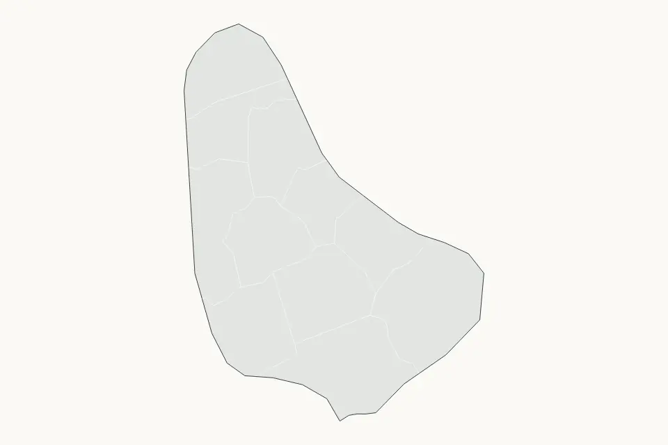Vista previa del mapa Destacado de Barbados