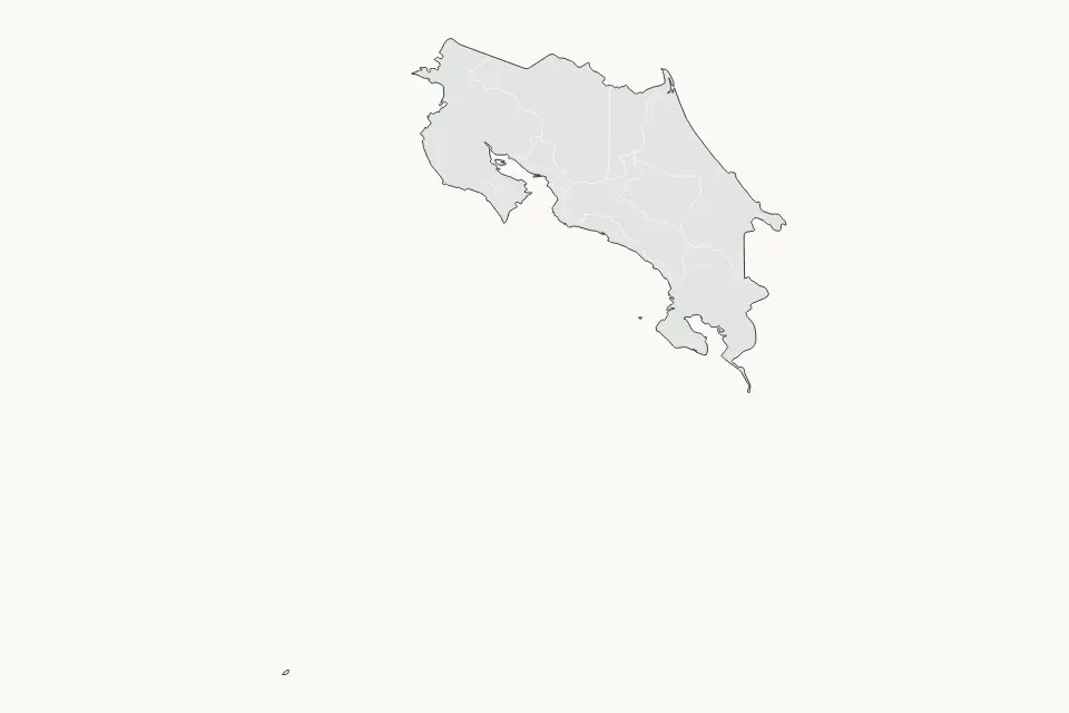 Vista previa del mapa Destacado de Costa Rica