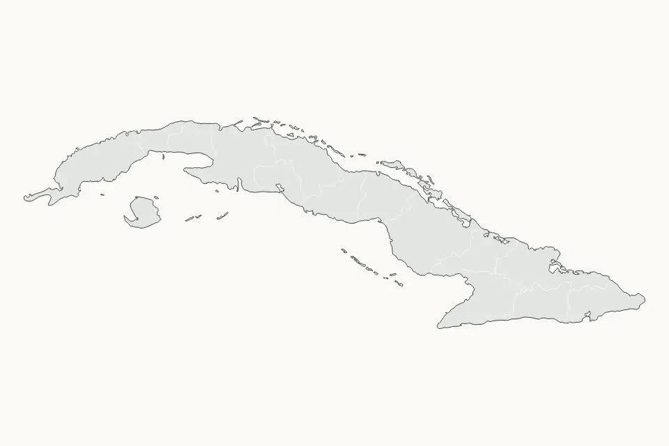 Vista previa del mapa Destacado de Cuba