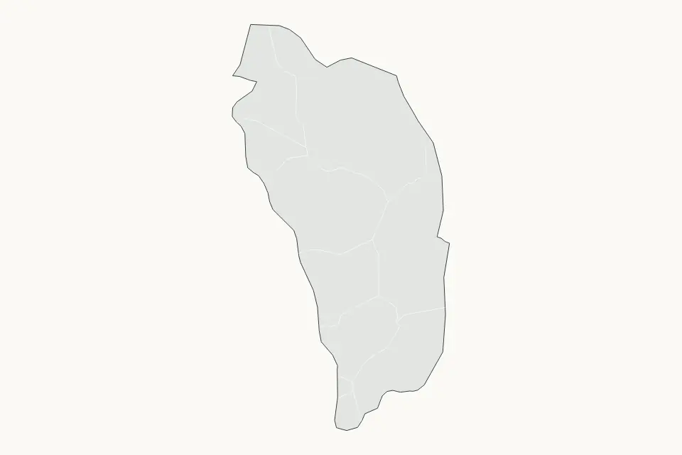 Vista previa del mapa Destacado de Dominica