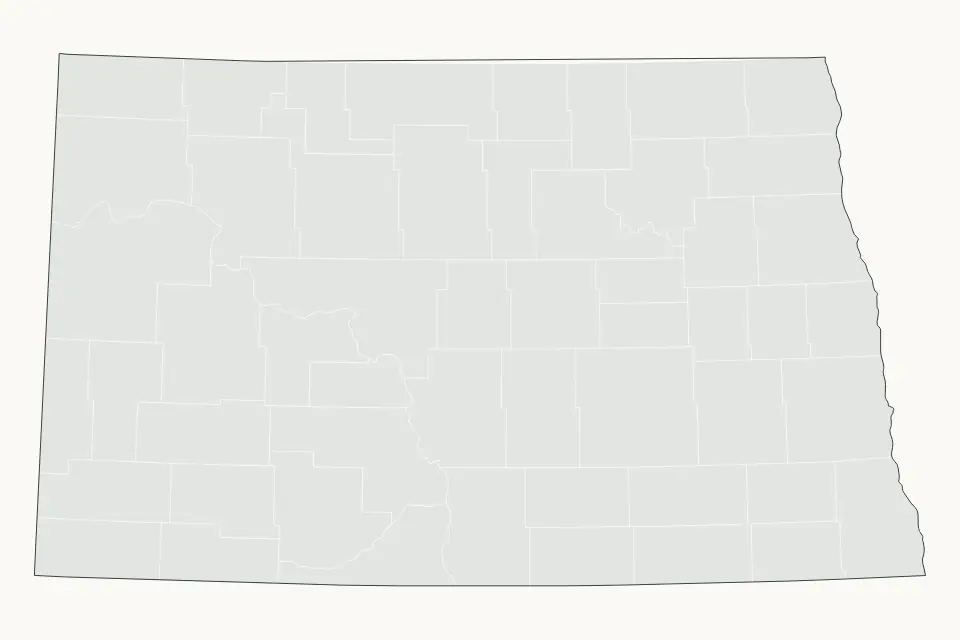 North Dakota Highlight map preview
