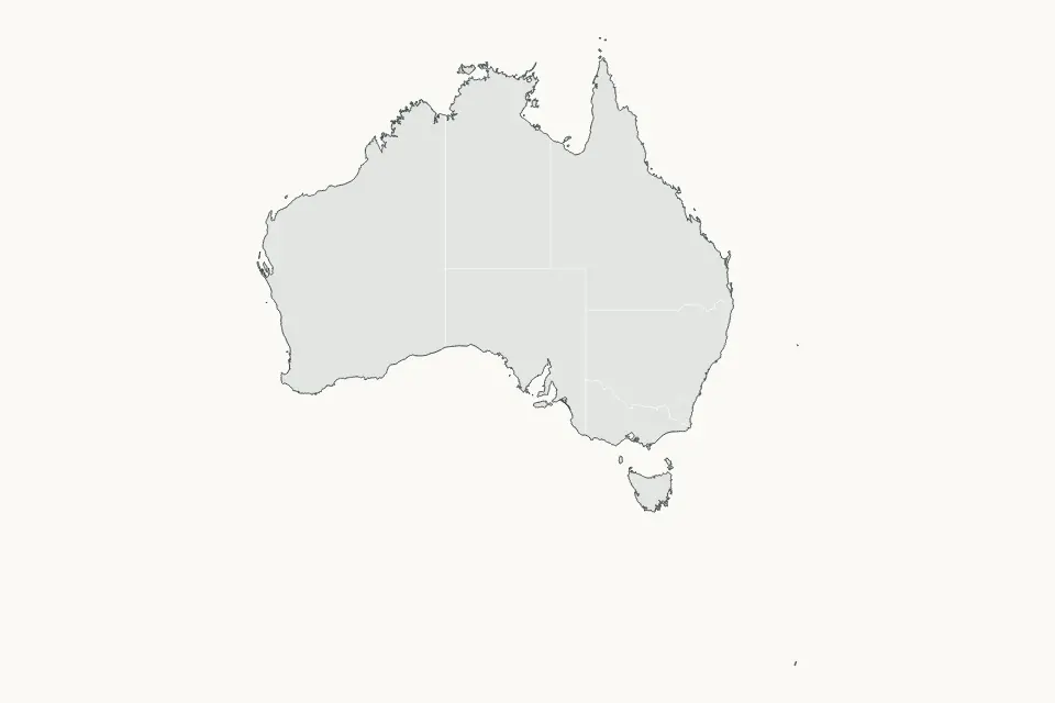 Vista previa del mapa Destacado de Australia