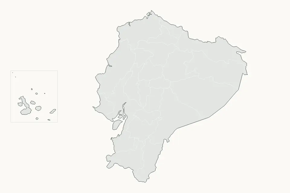 Vista previa del mapa Destacado de Ecuador
