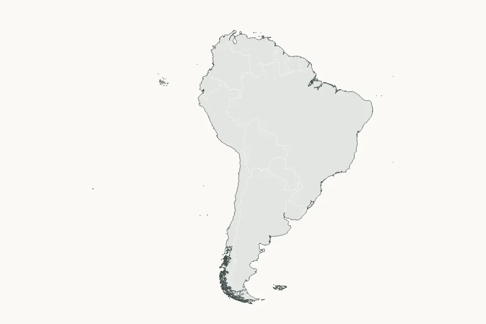 Vista previa del mapa Destacado de South America