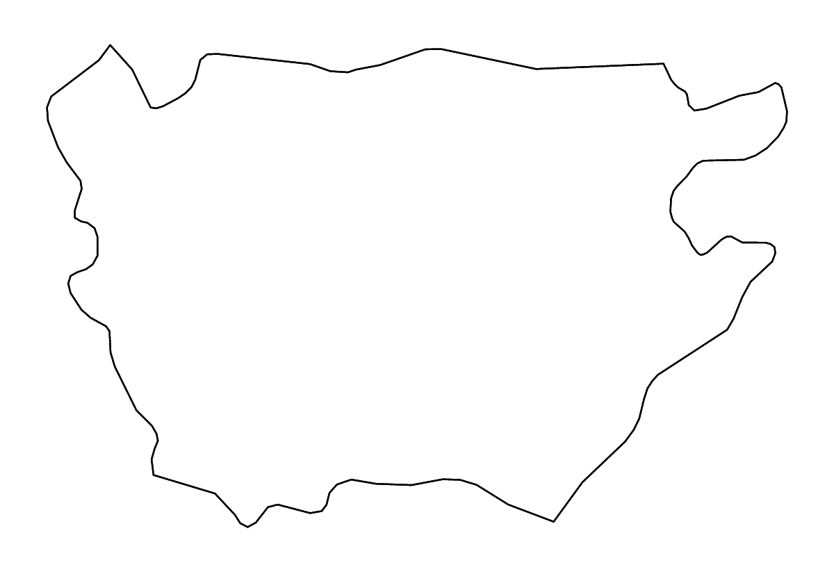 Mapa de contorno de Aïn Defla, Algeria con ríos.