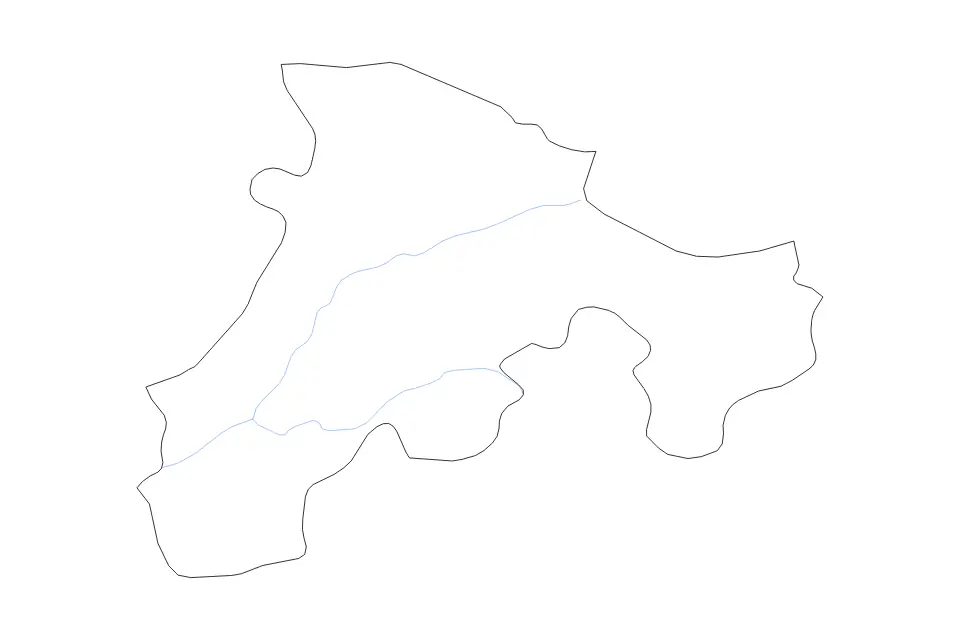 Béjaïa outline map preview