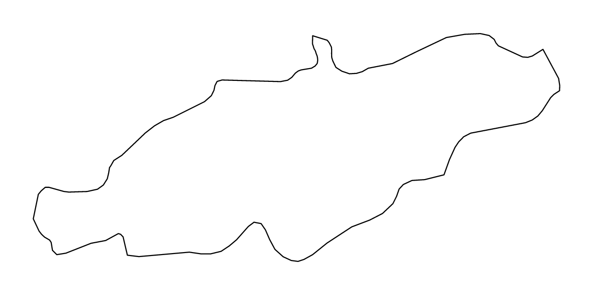 Mapa de contorno de Blida, Algeria.