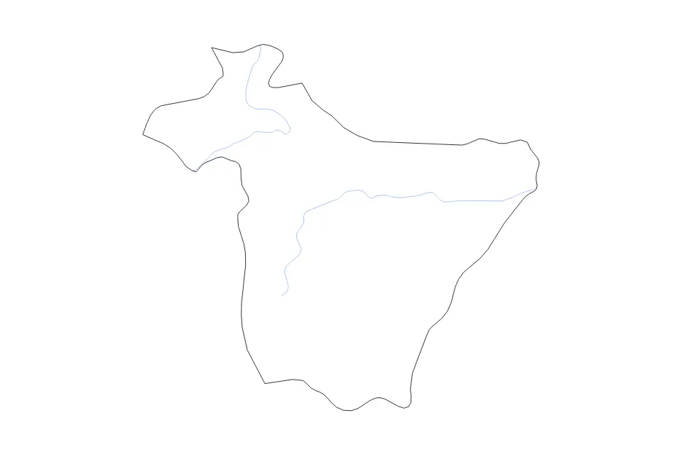 Vista previa del mapa de contorno de Bouïra