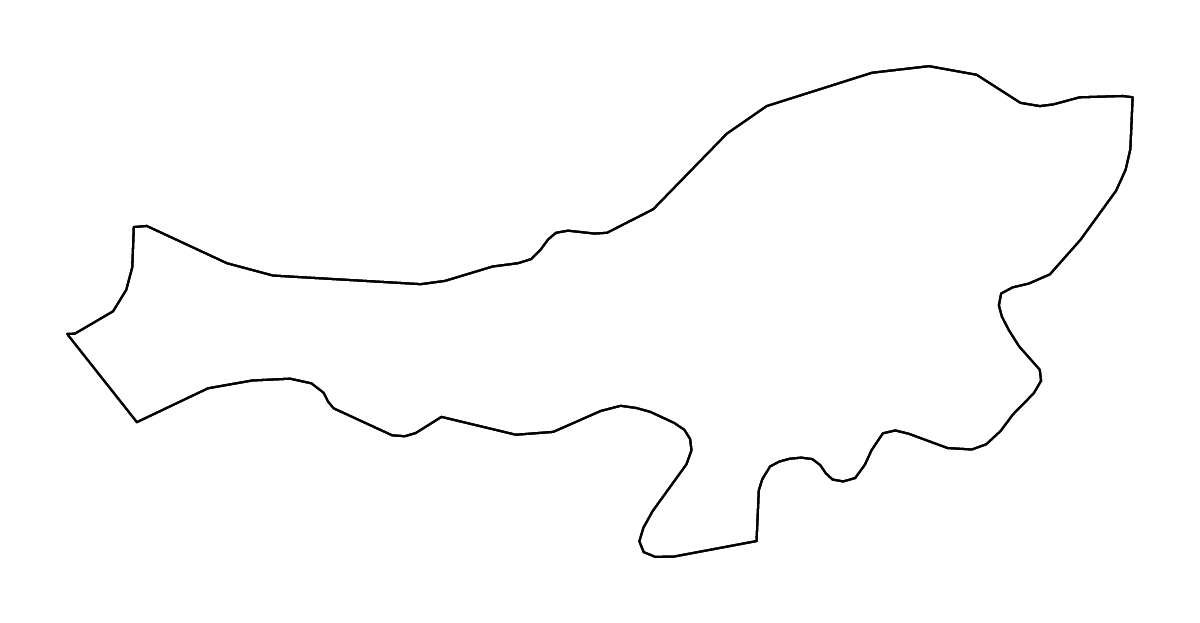 Carte de contour de Boumerdès, Algeria avec rivières.
