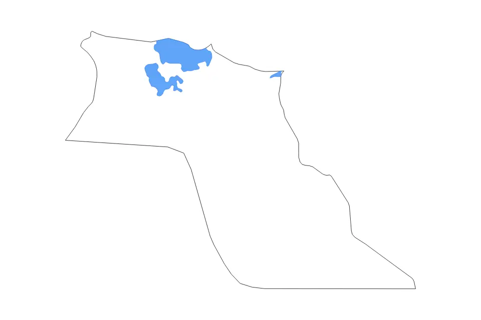 Aperçu de la carte de contour de El Oued