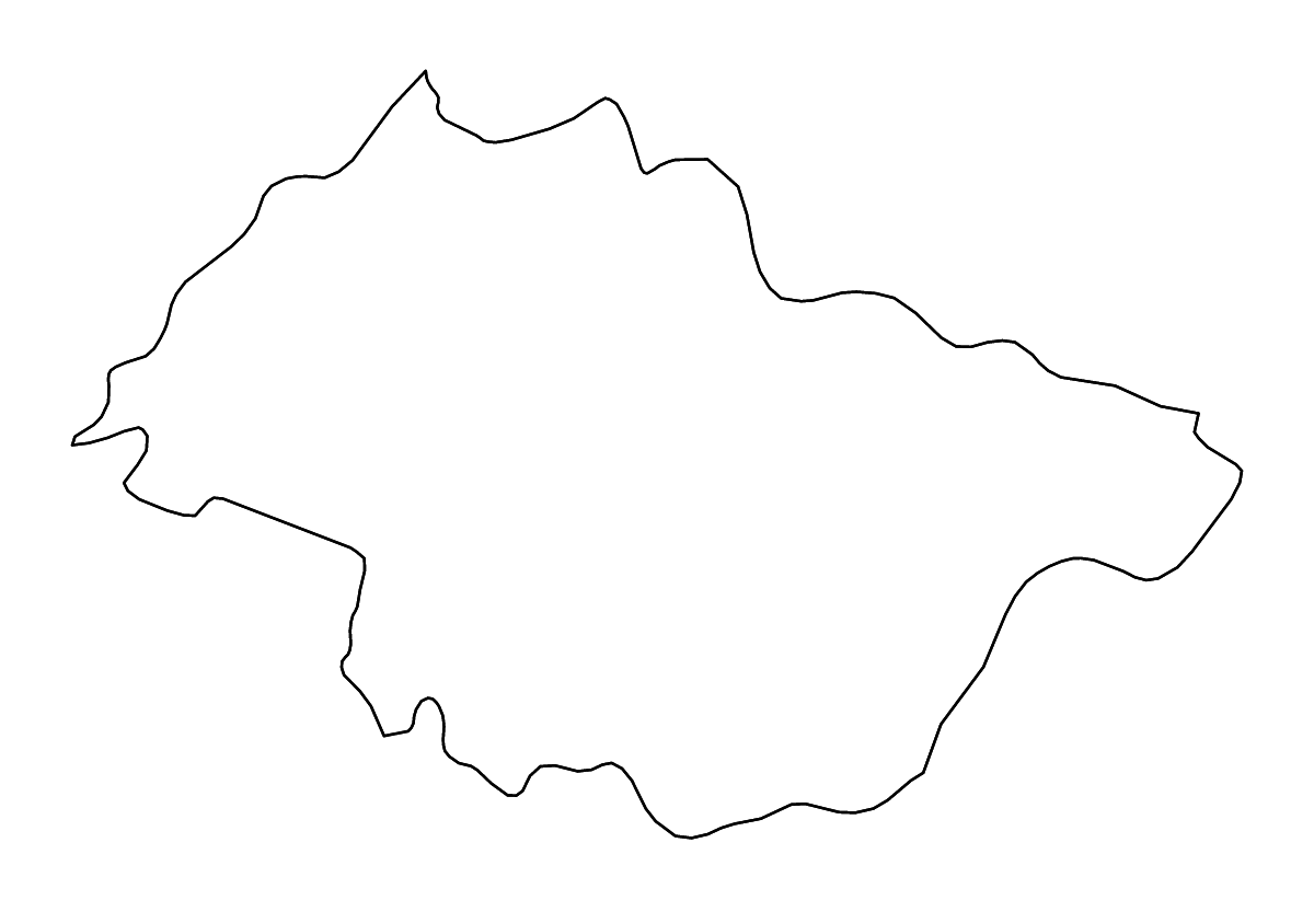 Carte de contour de Mascara, Algeria avec rivières.