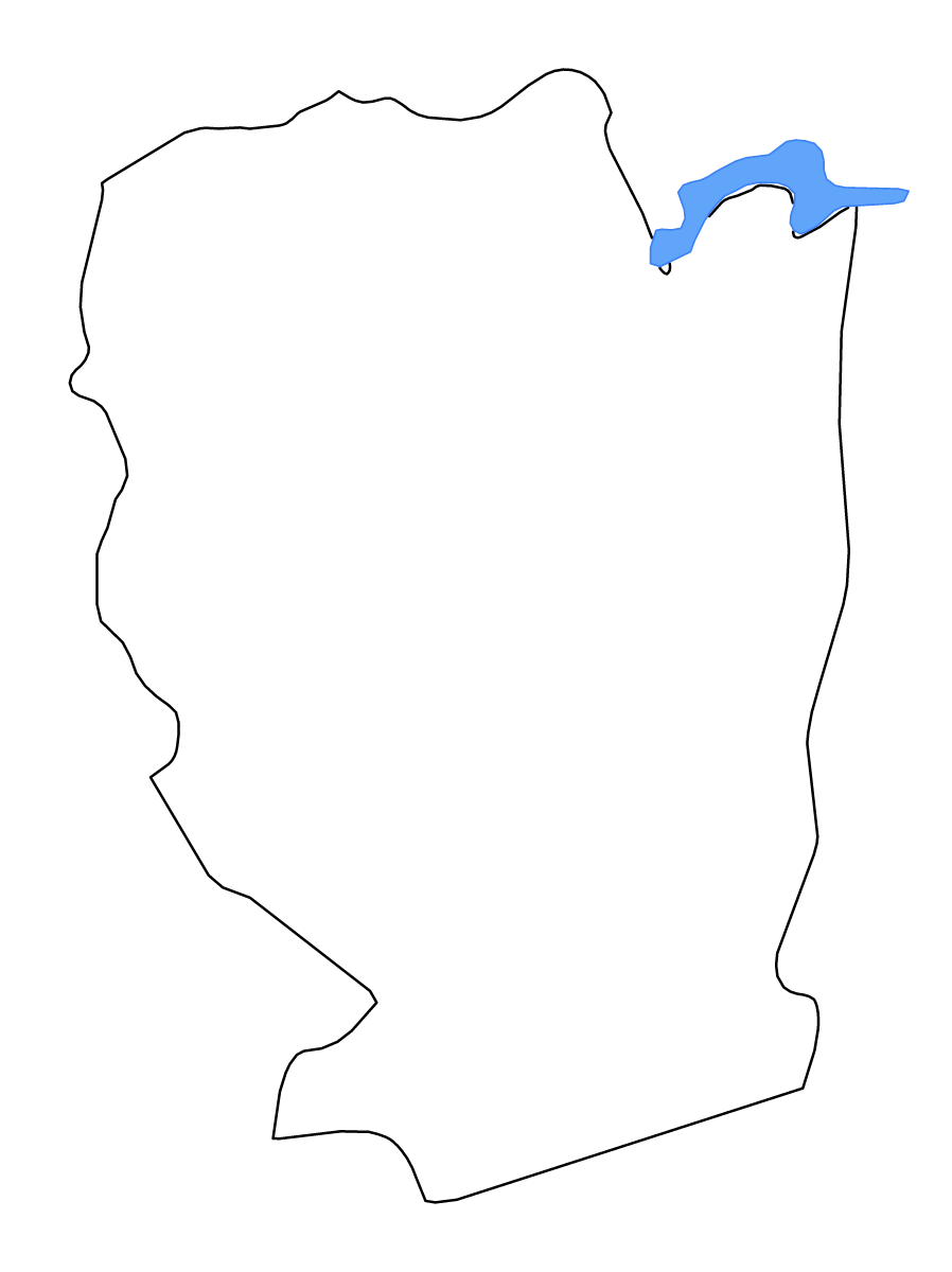 Carte de contour de Naama, Algeria avec lacs et rivières.