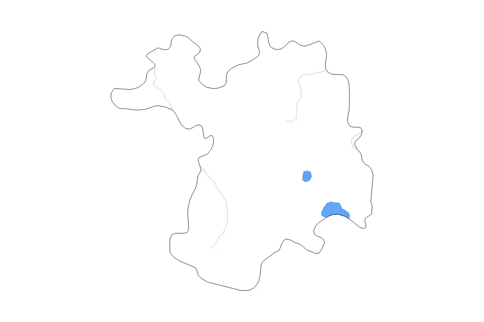 Mapa de Sétif, Algeria de tipo contorno, lagos y ríos para África, con contorno, lagos y ríos con elementos de agua como Chott Beïda y Sebkhet Bazer.