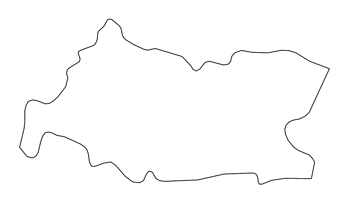 Carte de contour de Tissemsilt, Algeria avec rivières.