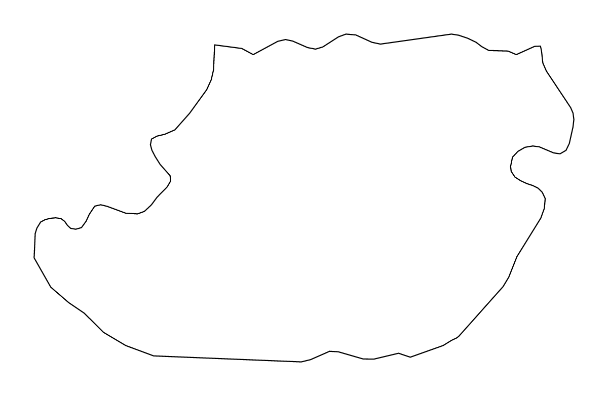 Mapa de contorno de Tizi Ouzou, Algeria.